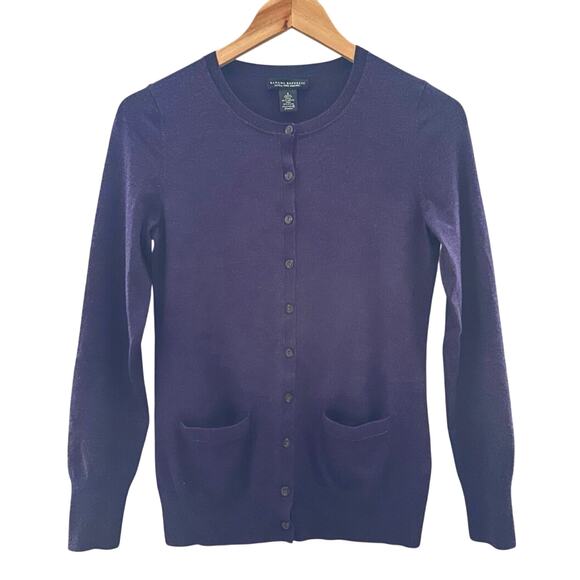 Banana Republic Women S Cardigan Sweater Button Up Merino Wool Modest Pockets - Picture 1 of 8